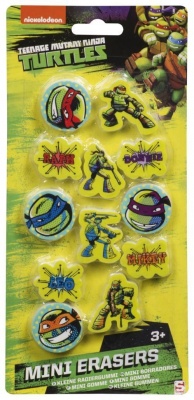 Teenage Mutant Ninja Turtles Mini Erasers RRP 1.99 CLEARANCE XL 0.99 each or 2 for 1.50.